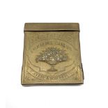 Victorian brass needle case 'The Louise' by W Avery & Son Redditch 5cm x 4cm