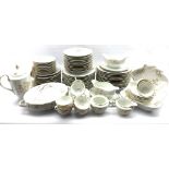 KPM dinner and coffee service comprising 12 dinner plates, side plates, soup bowls, tea plates, coff