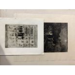 David Law after Gustave Dore, artist signed etching 'Night Scene in East London', 24cm x 18cm and Da