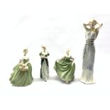 Four Royal Doulton figures comprising Clarissa, Michele, Veneta and Sweet Perfume(4)