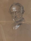 George Richmond (1809-1896): Half length portrait of Charles Wood, 1st Viscount of Halifax, pencil h