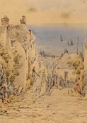 William James Boddy (British 1831-1911): 'Clovelly' Devon, watercolour signed, titled and indistinct