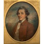 English School - Half length oval half length oil portrait on canvas of William, 1st Baron Ponsonby