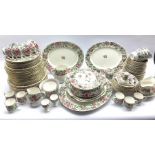 Crown Staffordshire 'Thousand Flowers' pattern dinner and part tea service