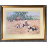 David Shepherd - artists signed limited edition print 'The Lunch Break' 349/850 56cm x 76cm and a J