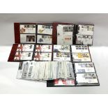 Great British Queen Elizabeth II first day covers in five ring binder albums and loose, dating from