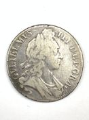 William III 1696 crown coin