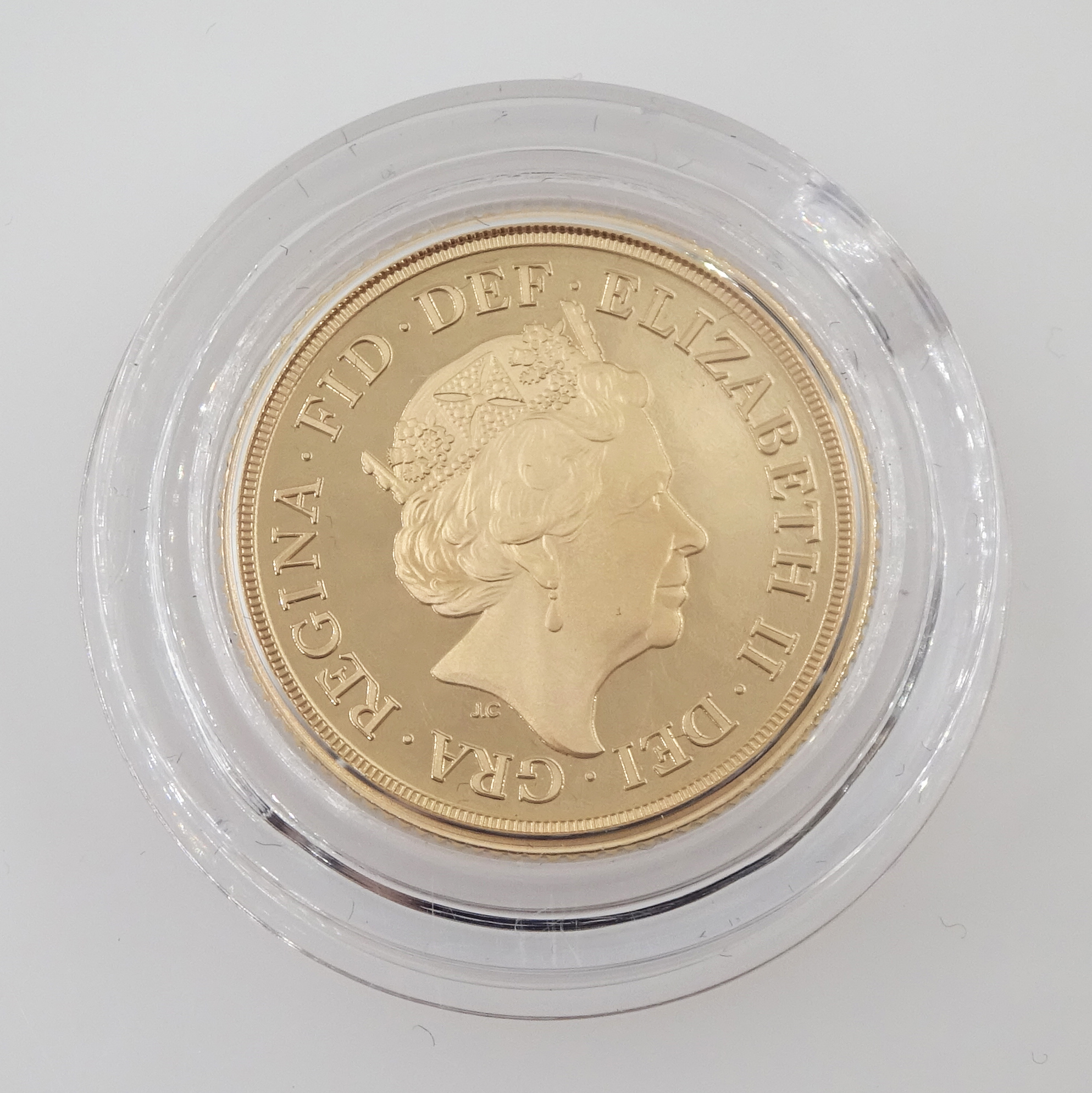 Queen Elizabeth II 2019 gold proof full sovereign coin, cased with certificate - Image 3 of 5