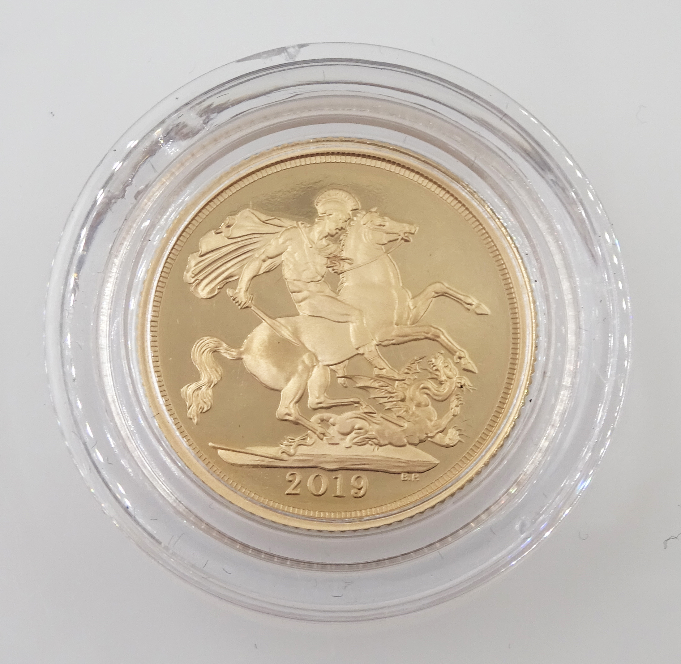 Queen Elizabeth II 2019 gold proof full sovereign coin, cased with certificate - Image 2 of 5