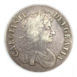 Charles II 1672 crown coin