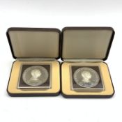 Two Commonwealth of the Bahamas 'Fifth Anniversary of Independence 10 July 1973' silver ten dollar c
