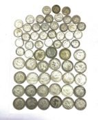 Approximately 570 grams of pre 1947 Great British silver half crowns, one dated 1930 and various one