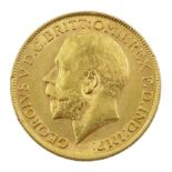 King George V 1911 gold full sovereign