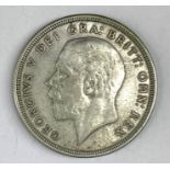 King George V 1928 wreath crown coin