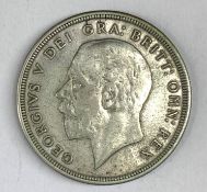 King George V 1928 wreath crown coin