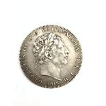 King George III 1818 crown coin