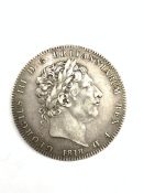 King George III 1818 crown coin