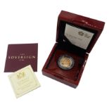 Queen Elizabeth II 2019 gold proof full sovereign coin, cased with certificate