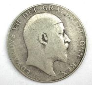 King Edward VII 1905 half crown coin