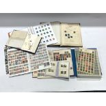 World stamps in various albums including small number of Chinese stamps, Japan Singapore, Canada, Ge