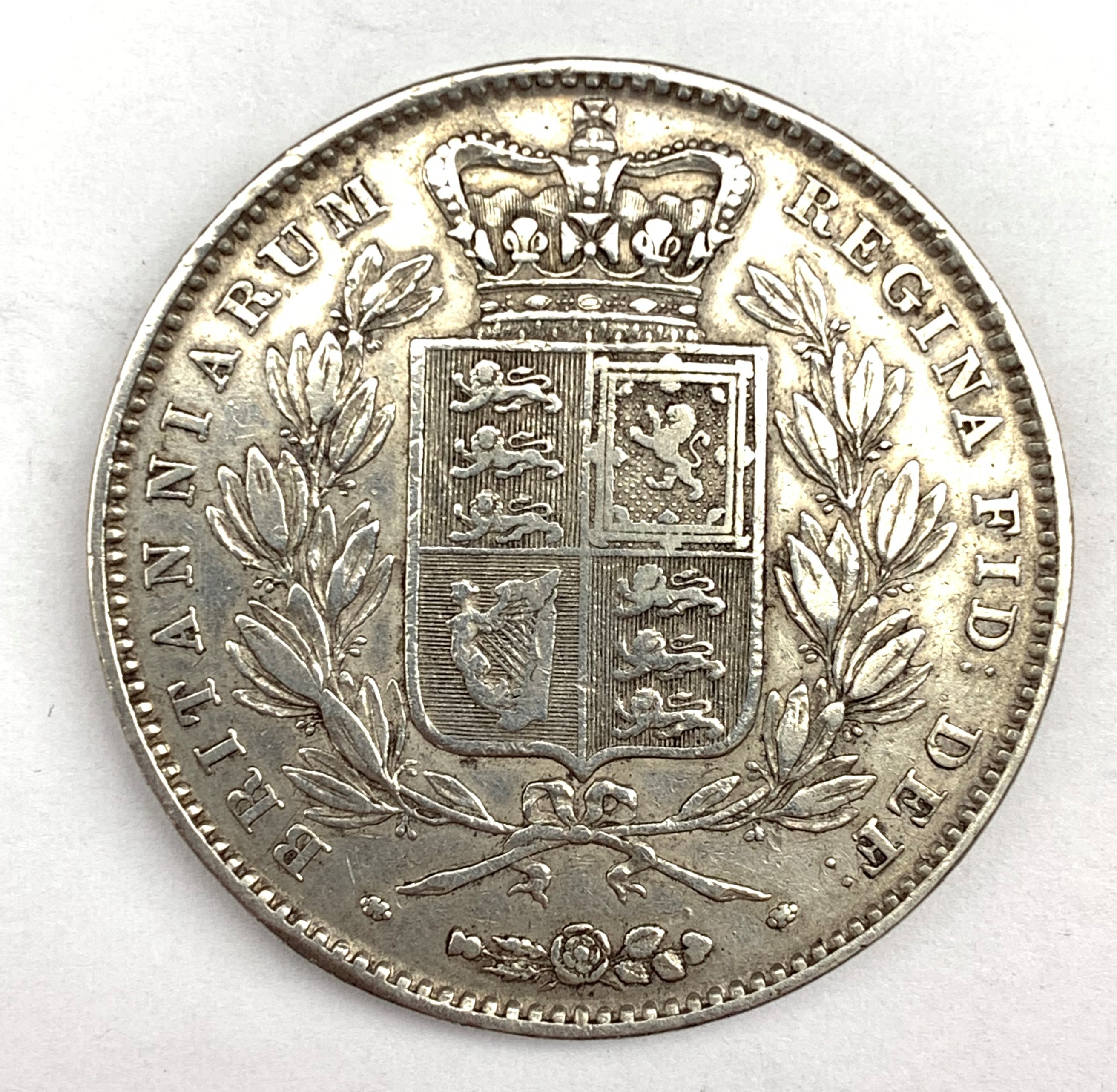 Queen Victoria 1845 crown coin - Image 2 of 2