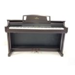 Yamaha Clavinova digital piano in walnut case, W144cm, H89cm, D52cm