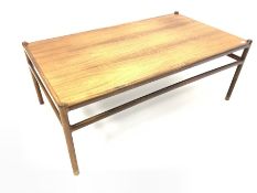 Johannes Anderson for CFC Silkeborg - Mid 20th century Danish Rosewood coffee/low table, with moulde
