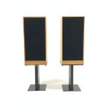 Pair of Spender SP1 speakers on sturdy metal bases, W30cm