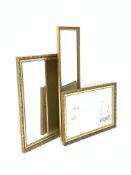 Nautical themed mirror in ornate gilt frame (87cm x 61cm) another similar mirror (101cm x 71cm) and