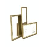 Nautical themed mirror in ornate gilt frame (87cm x 61cm) another similar mirror (101cm x 71cm) and