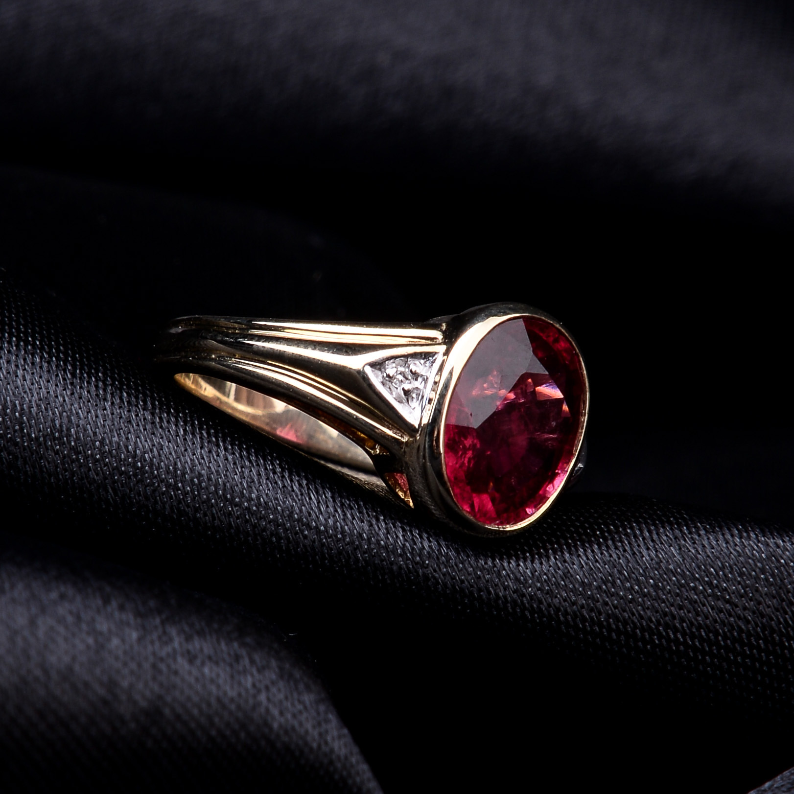 Rubellite and Diamond Ring - Image 4 of 8