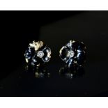 Black Enamel and Diamond Stud Earrings, Tiffany & Co.