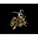 Ballerina Brooch, 1970s-1980s