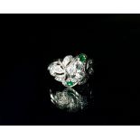 Emerald and Diamond Ring