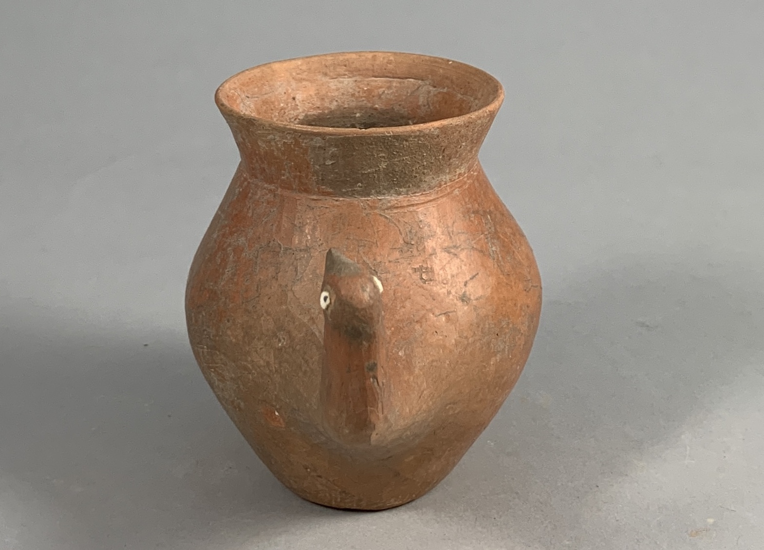 A Burnished Red Pottery Jar With A Bird-Head Handle, Gansu Province, Qijia Culture (2050-1700 Bc) - Image 5 of 10