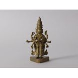 A Gilt Bronze Figure of Eleven headed Avalokitesvara, Tibet, c. 1800