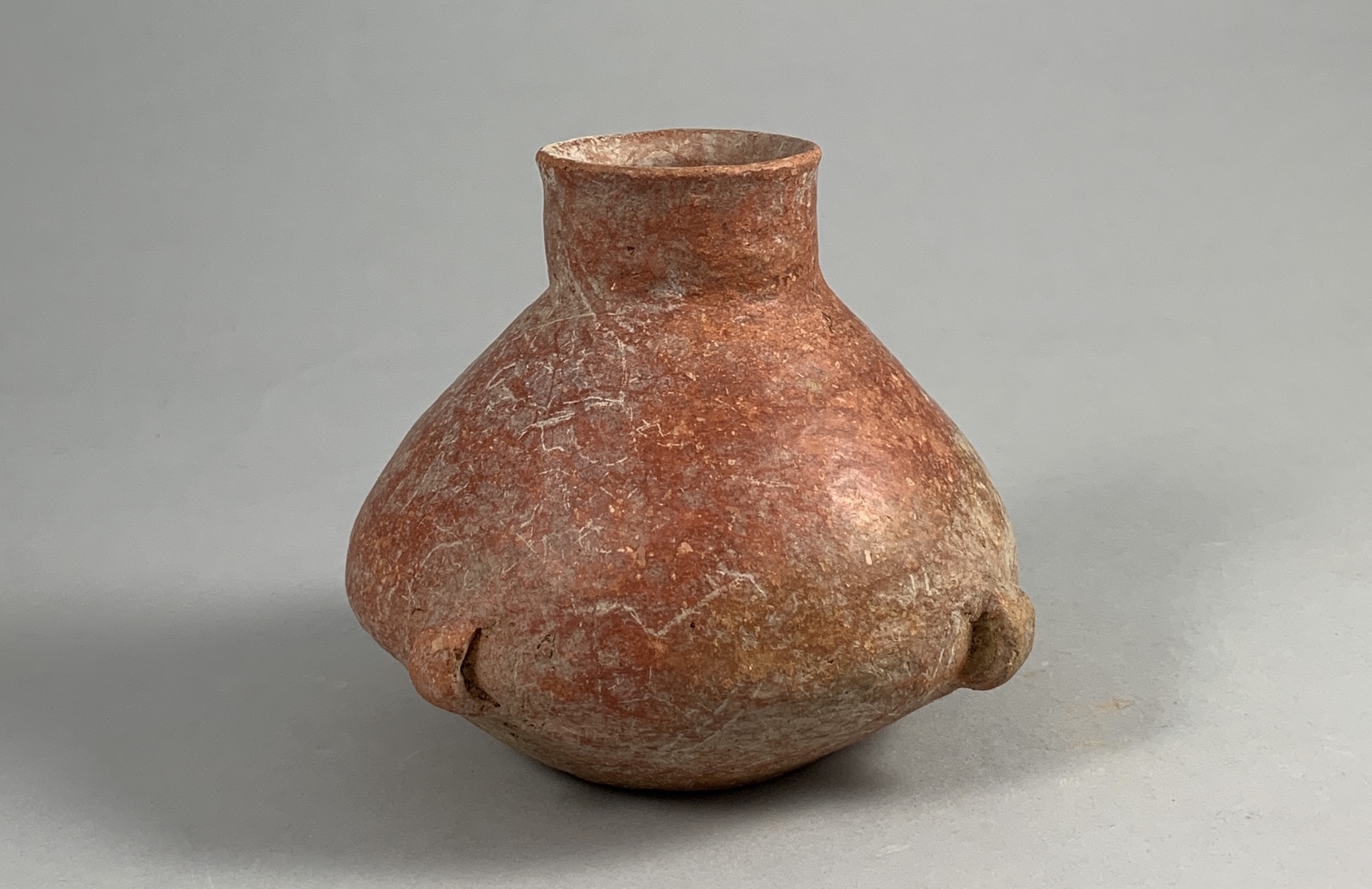 A Red Pottery Vase With Small Handles, Hongshan Culture (4500-3000 Bc) - Image 4 of 5