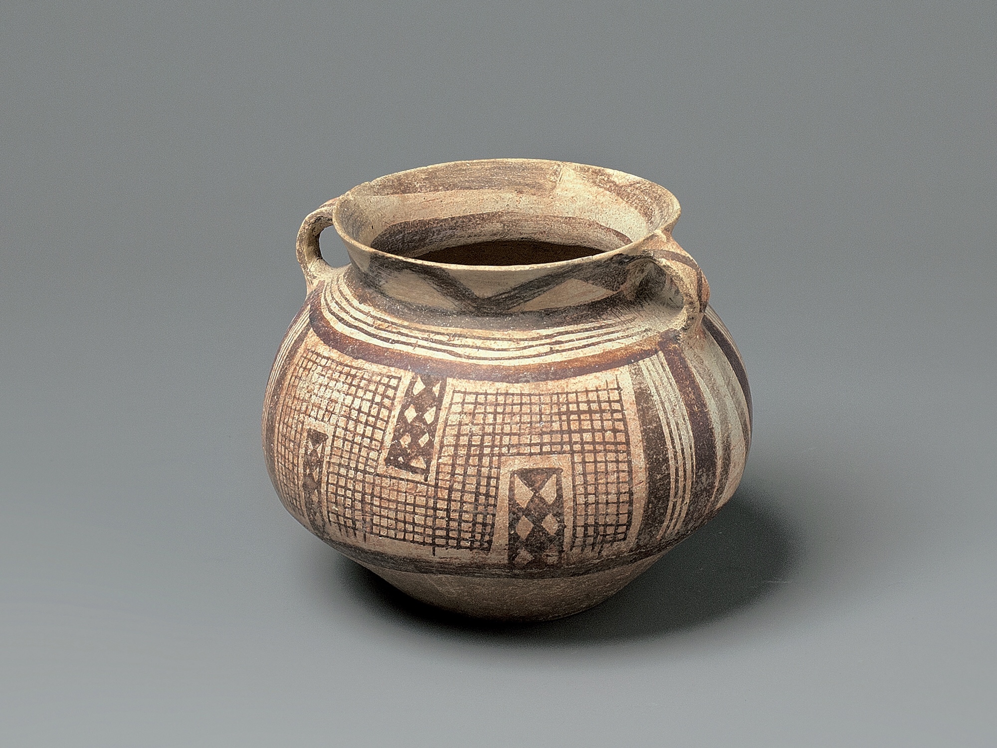 A Red Pottery Painted Vase, Gansu Province, Qijia Culture (2050-1700 Bc)