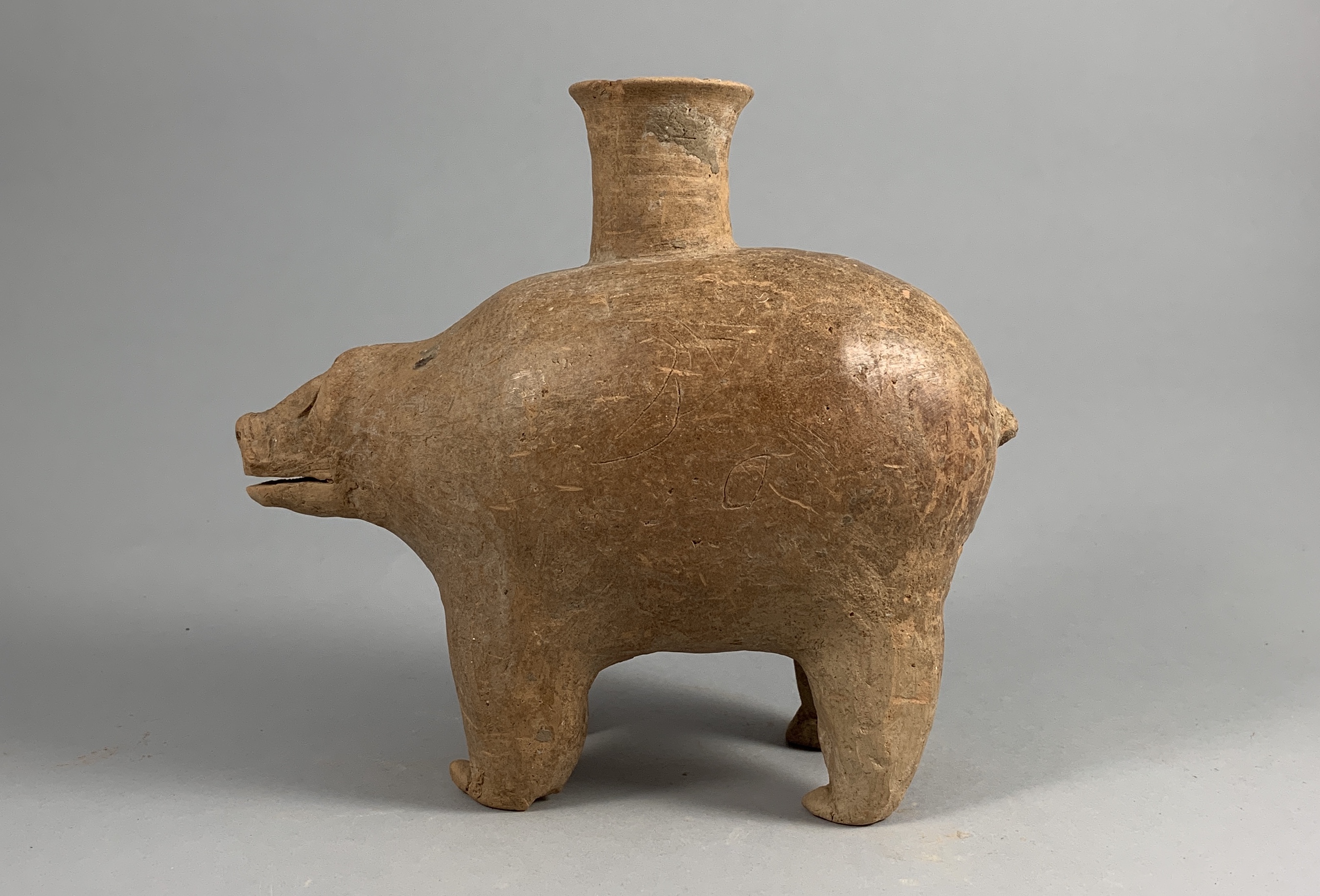 A Red Pottery Jar In The Form Of A Bear, Gansu Province, Qijia Culture (2050-1700 Bc) - Image 2 of 19