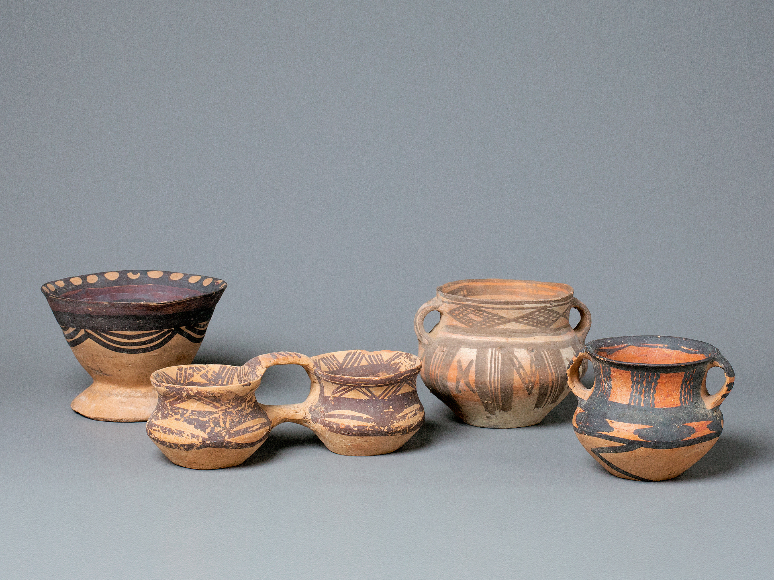 A Group Of Machang-Type Painted Pottery Ware, Majiayao Culture And Qijia Culture