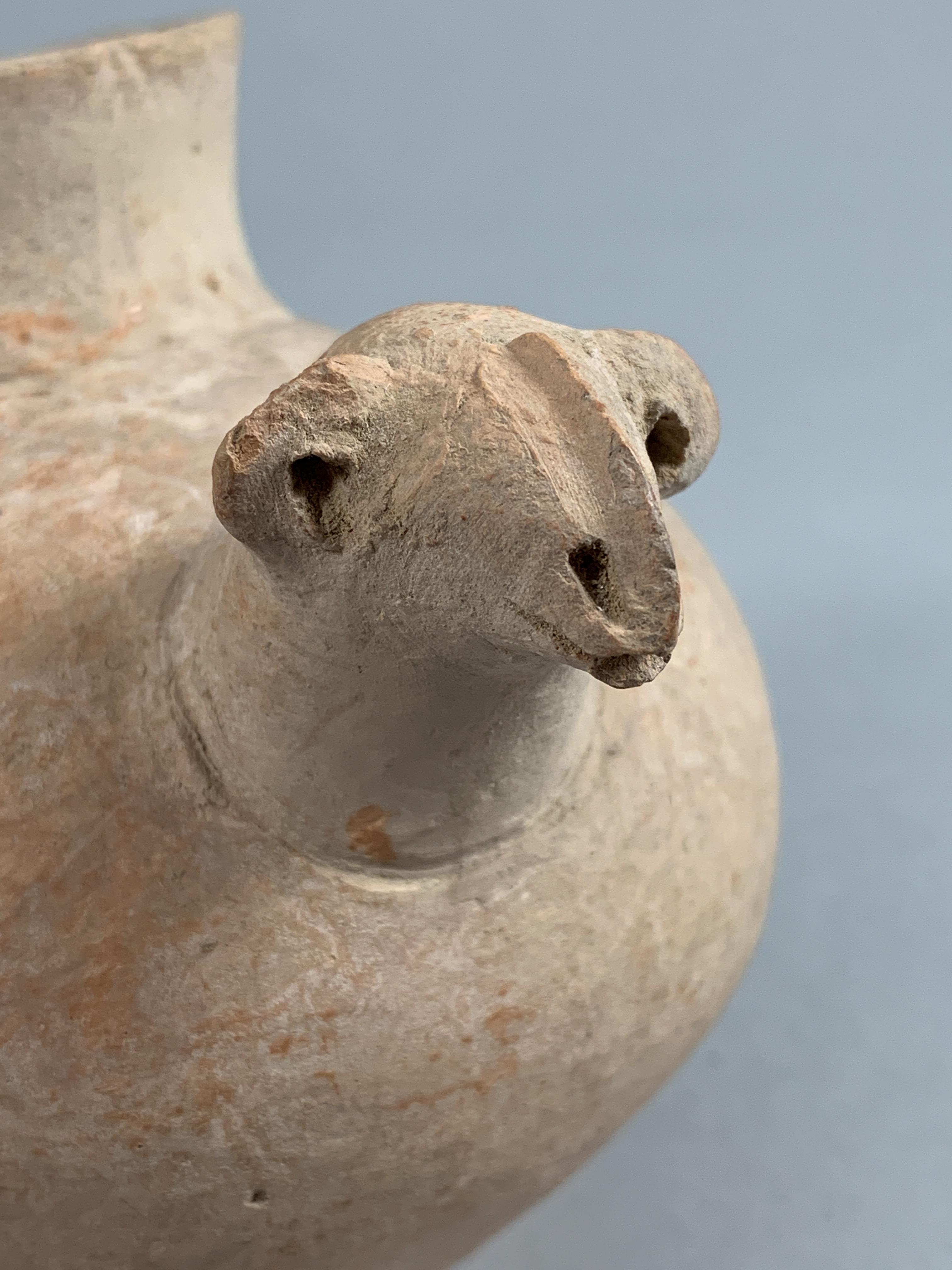 A Red Pottery Vase With Ram’s Head Handle, Gansu Province, Qijia Culture (2050-1700 Bc) - Image 13 of 15