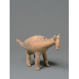 A Red Pottery Animal, Gansu Province, Qijia Culture (2050 – 1700 Bc)