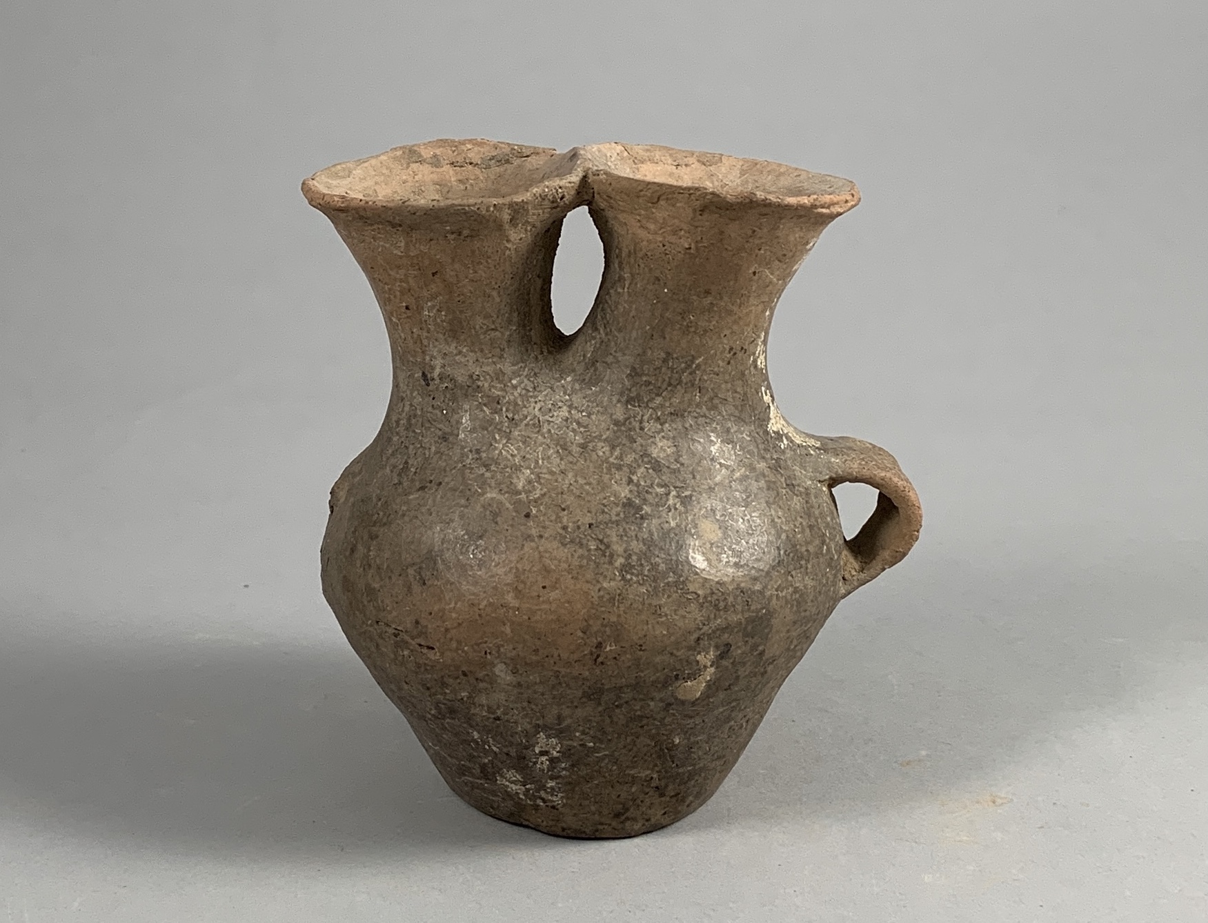 A Buff-Red Pottery Vase With Double Neck, Hongshan Culture (4500-3000 Bc) - Image 2 of 4