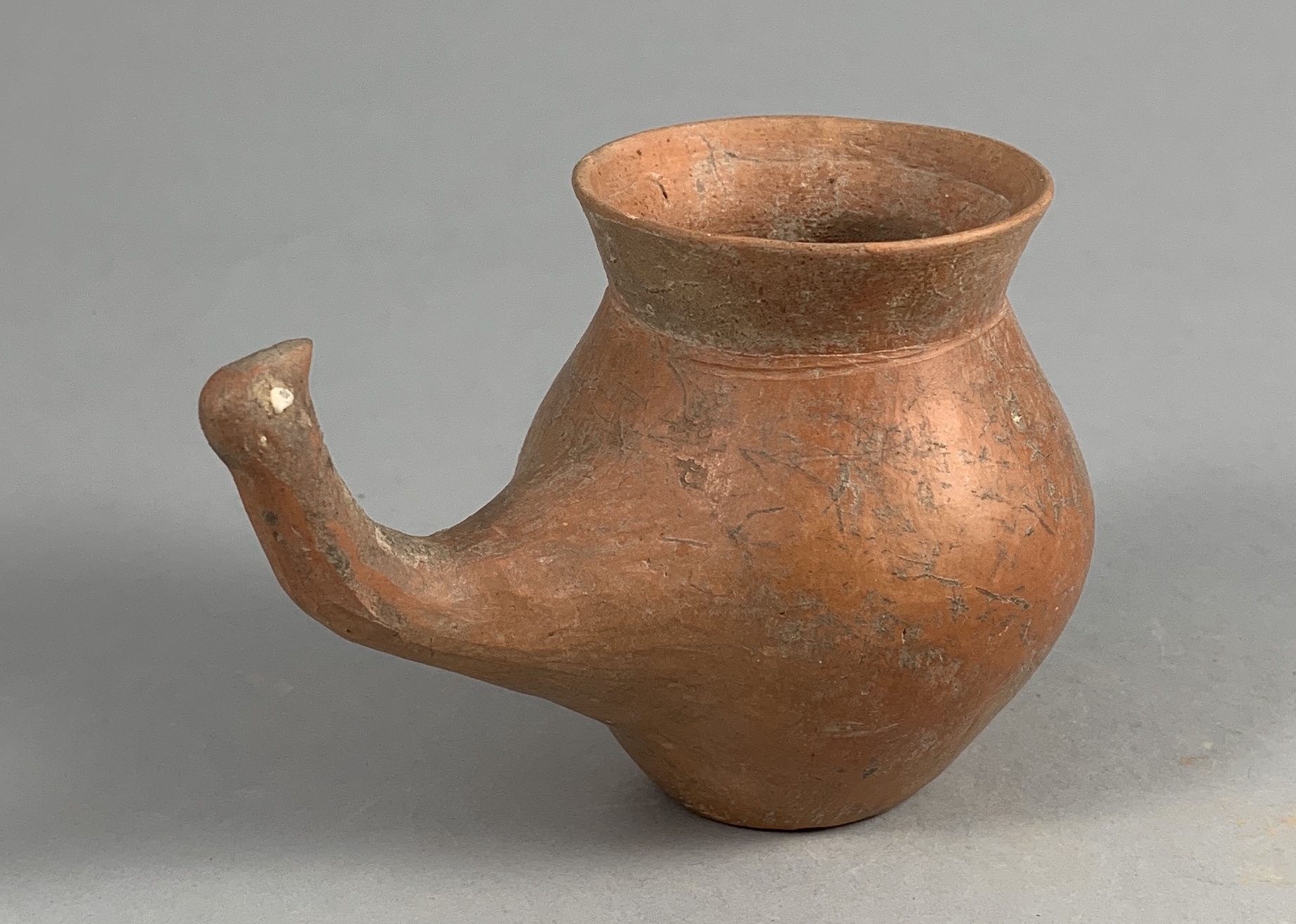 A Burnished Red Pottery Jar With A Bird-Head Handle, Gansu Province, Qijia Culture (2050-1700 Bc) - Image 9 of 10