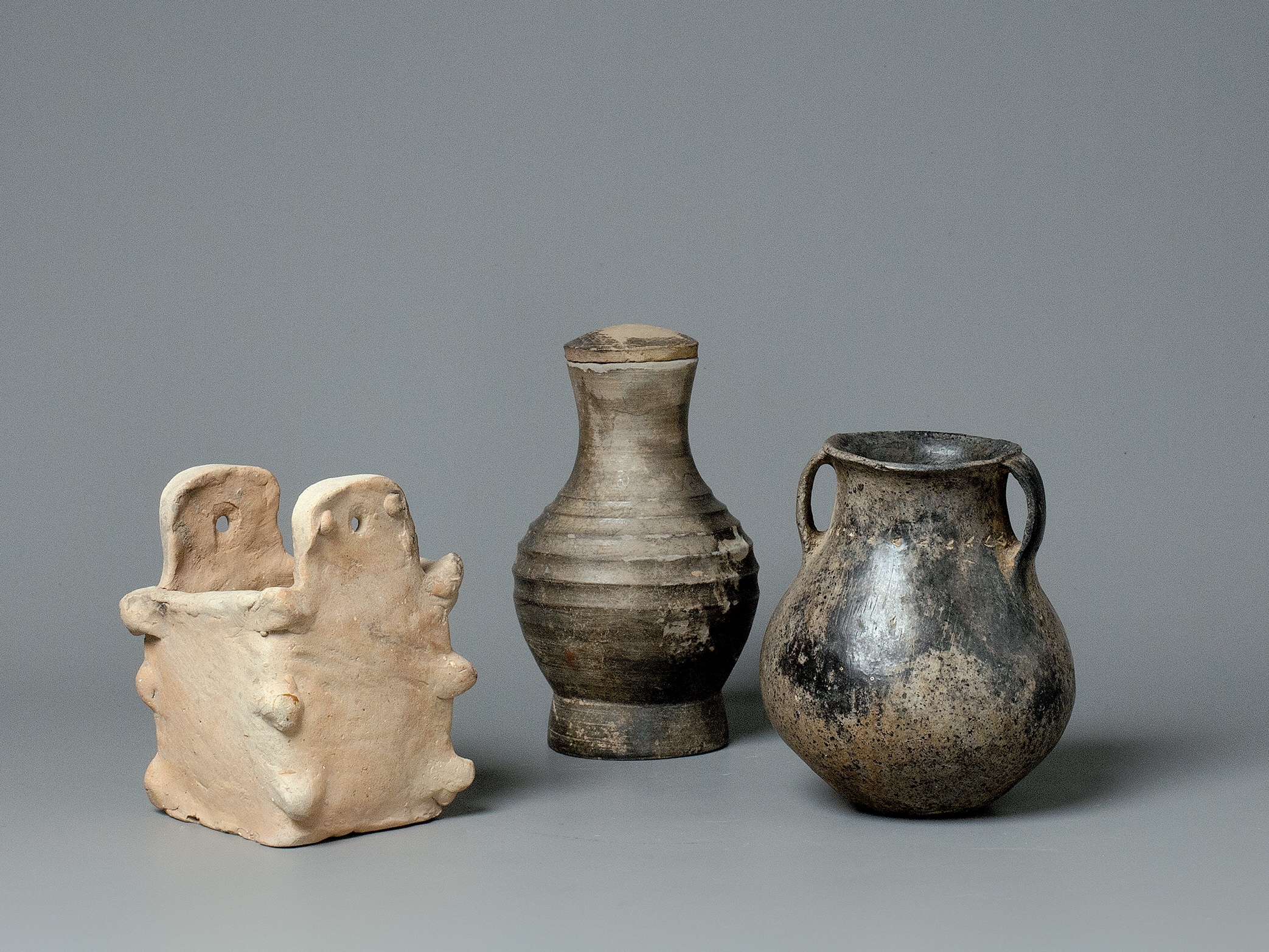 A Group Of Pottery Ware, Siba Culture (1900-1500 Bc) And Western Zhou (1045-771 Bc)