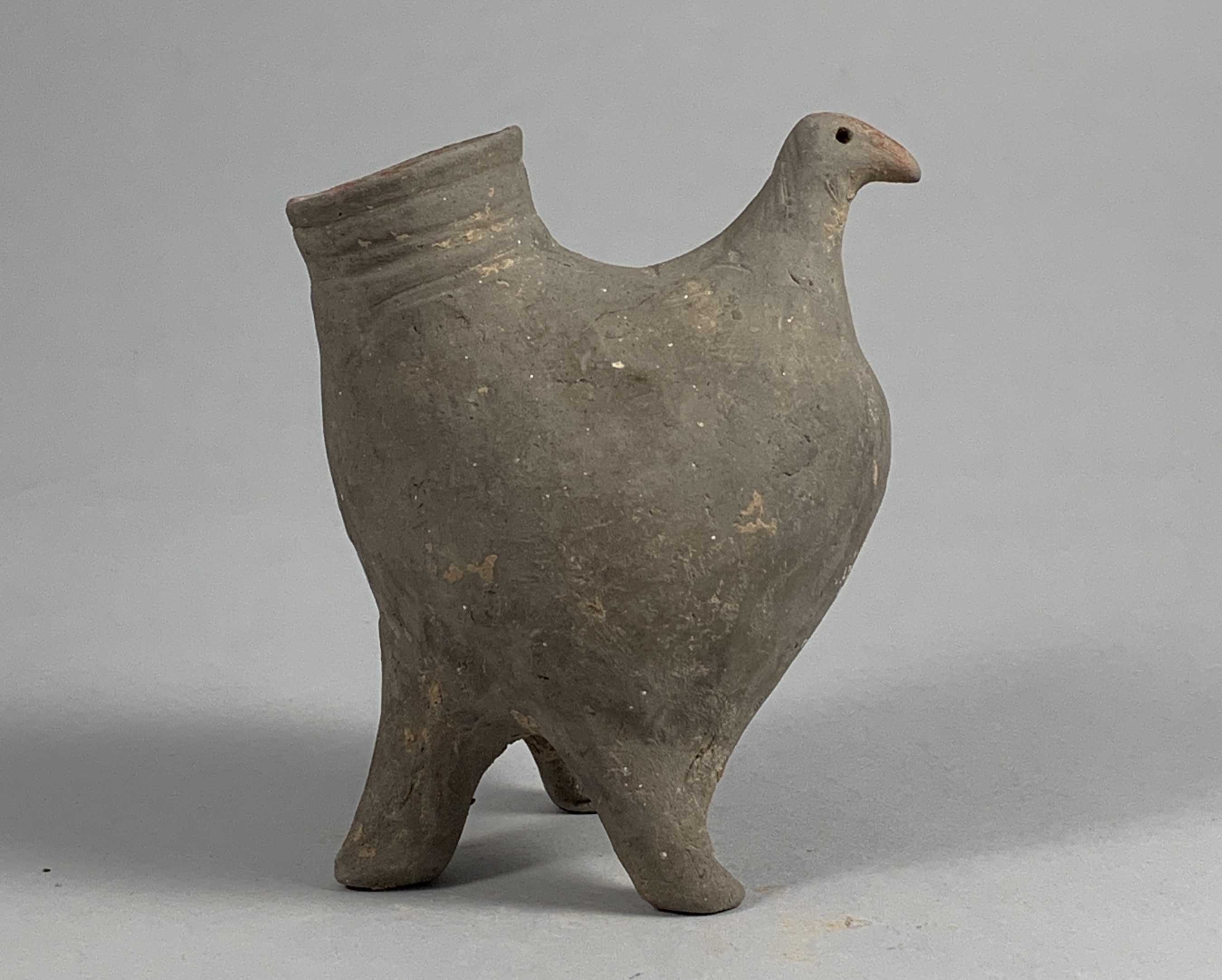 A Black Pottery Bird Of Prey, Gansu Province, Qijia Culture (2050–1700 Bc) - Image 2 of 9