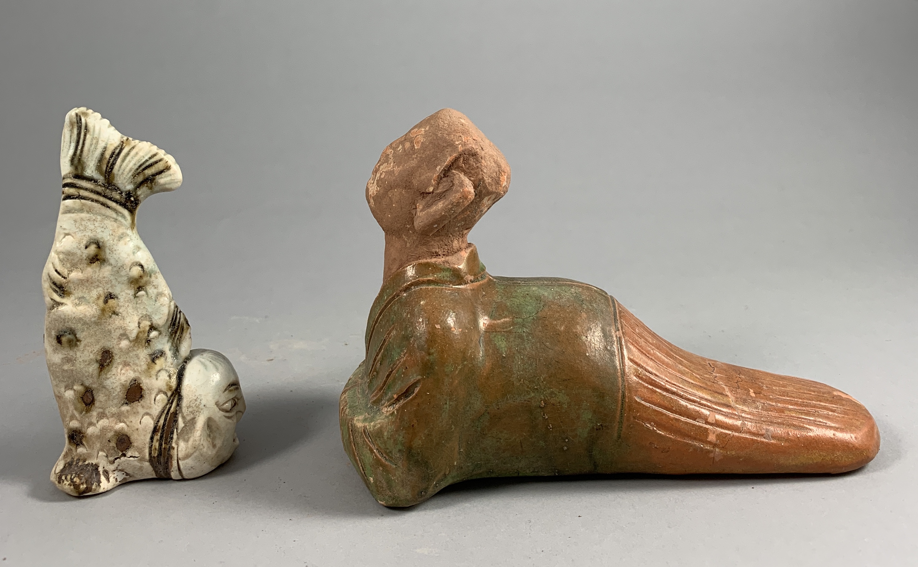 A Group Of Two Mermaind Figures, Song Dynasty - Image 2 of 9