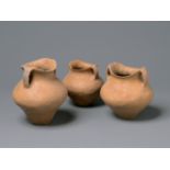 A Set Of Three Pots, Siwa Culture (C.1350 Bc )