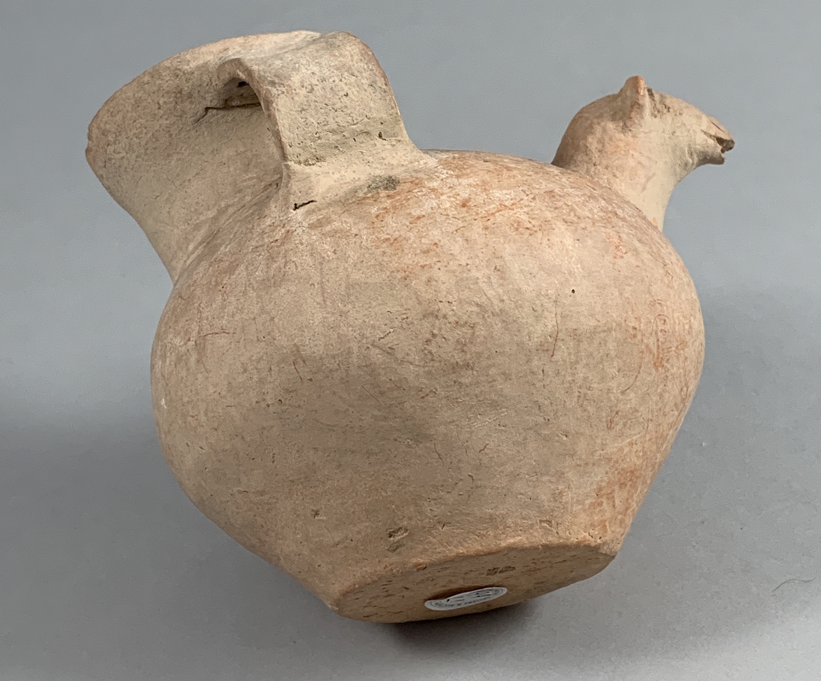 A Red Pottery Vase With Ram’s Head Handle, Gansu Province, Qijia Culture (2050-1700 Bc) - Image 11 of 15