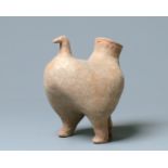 A Pottery Bird Of Prey, Qijia Culture (2050-1700 Bc)